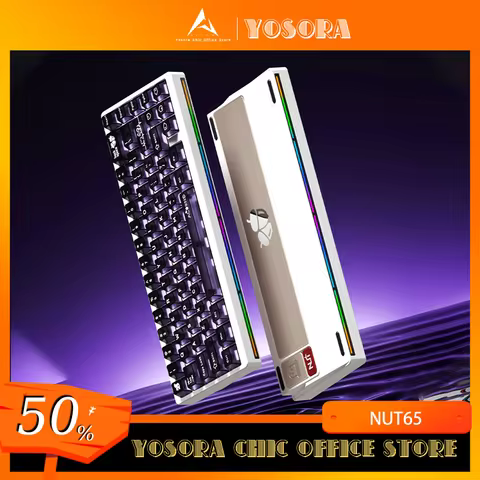 WEIKAV NUT65 Mechanical Keyboard Kit 2.4G Wired Gaming Keyboard layout Aluminium Gasket RGB QMK/VIA 