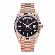 Rolex Rolex President Day-Date Eisenkiesel Dial (Reference 228235). A 40mm unworn rose gold diamond 