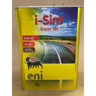eni i-Sint SEMI 10W-40 4LITERS ENGINE OIL MINYAK HITAM 4L10W40 10 40 10-40 10W 40 iSint i Sint