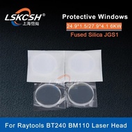 LSKCSH 10Pcs/Lot Raytools Protective lens/Mirrors 27.9*4.1mm QBH Lens 24.9*1.5mm 1064nm 0-6000W For 