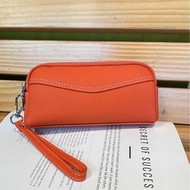 Togo First Layer Cowhide Female Wallet Mobile Phone Bag Change Clutch Classy Multi-Compartment Simpl