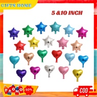 Heart Balloons Balloon/s MediumBINTANGs 10 inches and 5 inches per piece