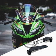 กันลมติดกระจกมองหลังแบบปรับระดับได้สำหรับ Kawasaki Ninja ZX4RR ZX25R ZX6R ชิ้นส่วนเสริมกันลมแบบแข่งข