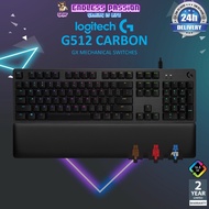 Logitech G512 RGB Backlit Mechanical Gaming Keyboard with GX Switch