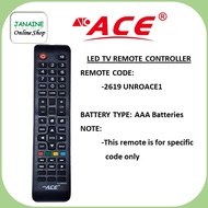 ACE LED - 808 SMART TV/NON-SMART TV REPLACEMENT REMOTE CONTROLLER