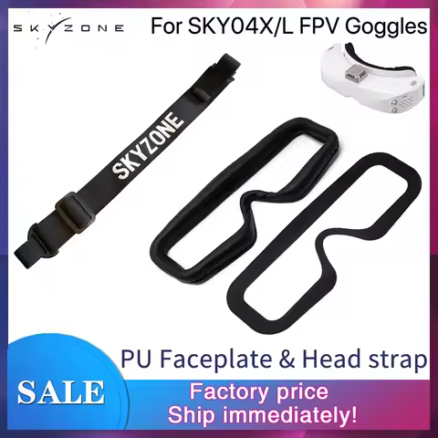 Skyzone SKY04X/L FPV Goggles Head Strap Faceplate Mask PU Pad with Magic Stick Loop Tape