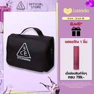 3CE Wash Bag ทรีซีอี กระเป๋าเครื่องสำอาง กระเป๋าจัดระเบียบ สีดำ