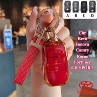 2/3/4 Buttons TPU Car Key Cover For Toyota Camry/Innova/bz4x/Rocoo/Fortuner/GR SPORT/Chr 2018/Revo K