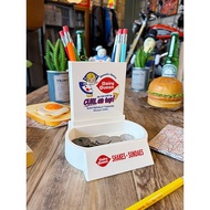 ((I LOVE Lotto) Japan Imported American Corporate Character Dairy Queen Stationery Storage/Place Tra