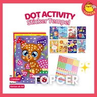 COLORFUL DOT ACTIVITY STICKERS CHILDREN'S TOY/S STICK DOT STICKERS Set Sticking Educational Crafts k