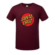 oem skateboard skate santa cruz men t-shirt round neck t shirt man maroon oversized tshirt for men  