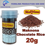 Maknona Chocolate Sprinkles Cocoa Rice 20g Pure Chocolate Rice Sprinkles Coklat Beras Maknona Chocolate Vermicelli