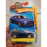 Hot Wheels NISSAN SKYLINE GTR R34 EXCLUSIVE USA CARD WITH KEYCHAIN BONE SHAKER