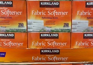 Kirkland  Signature Premium Fabric Softener Sheet Premium 250 Sheets.