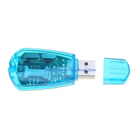 F68C Hot sale ! Blue USB Cellphone Card Reader Copy Cloner Writer Backup GSM