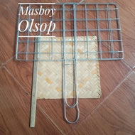 Jumbo Fish Grill Fish Clip/ Fish Grill/ Free Bamboo Fan/