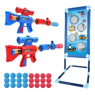 YEEBAY Shooting Game Toy for Age 6, 7, 8,9,10+ Years Old Kids, Boys - 2pk Air Guns & Shooting Target