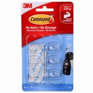 3M Command Clear Mini Hooks Damage-Free Hanging hook adhesive plastic hooks clear with command clear strips