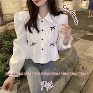 Dilli.id - Clea Blouse Coquette / Blouse Ribbon Coquette / Blouse Korean Style