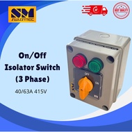SWISSMEC | 3phase On/Off Isolator switch ( 40Amps/63Amps 415V )