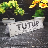Acrylic Table Name 20x6 Acrylic Stand/ Tent Card/
