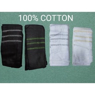 PUTIH HITAM Serban 7 /12 HASTA-Other Black+Other White cotton