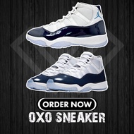 Original Pure Air Jordan 11 Retro Unc memenangi sebagai 82 blue Aj11 North Blue (100% kualiti asli) 