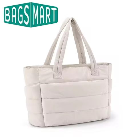 Bag BAGSMART Women's Tote BAGSMART Women's Bag Large Capacity Solid Color Tote Bag Versatile Handbag