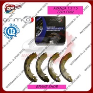 REAR BRAKE SHOE (OE/USA) (ASIMCO) TOYOTA AVANZA 1.3 1.5 F601 F602