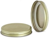 North Mountain Supply 83mm Gold Metal Screw Caps with Plastisol Liner – Pack of 12 Leak-Proof Lids –