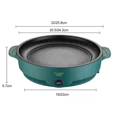 Electric MultiCooker Electric Frying Pan 220V Househould Barbecue Fried Steak Fish Omelette Frying P