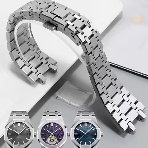 904 Solid Stainless Steel Watchband For AP 15400 15703 AP ROYAL OAK Audemars Piguet Royal Oak Watch