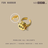 无聊了送TA一个海绵宝宝BFF戒指! SpongeBob BBF Ring / Upgraded Rotatable Feature / Best Friends Ring / SpongeBob R