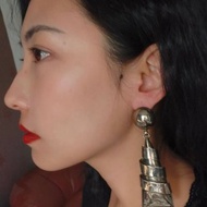 Vintage 異形掃肩 大耳夾