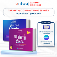 Combo 2 Sách Thành thạo Canva trong 21 ngày - Vua Sáng tạo Canva cùng Richdad Lộc kèm khóa học onlin