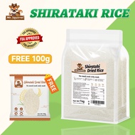 Dry Shirataki Rice 1kg Low Carb Konjac Keto Shirataki Dried Rice