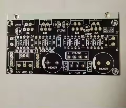 LM1875T/TDA2030A HIFI 2.0 Channel 40W+40W Stereo Power Amplifier Circuit PCB Empty Board Compatible 