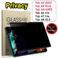 ฟิล์มกระจก นิรภัย เต็มจอ ฟิล์มความเป็นส่วนตัว ฟิล์มกันมอง สำหรับ Samsung Tab S6 lite Tab A7 lite Tab