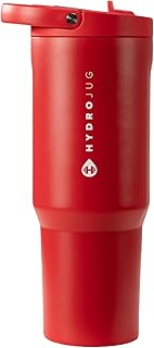 HydroJug Sport - Stainless Steel Tumbler with Straw, Vacuum Insulated, 32oz Leakproof Water Bottle, 