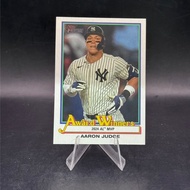 2025 Topps Heritage AW-2 Aaron Judge Award Winners 2024 AL MVP-NM