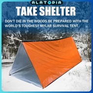 TENDA TaffSPORT Emergency Tent Shelter Camping Thermal Tube Tent 150x240cm - RM15