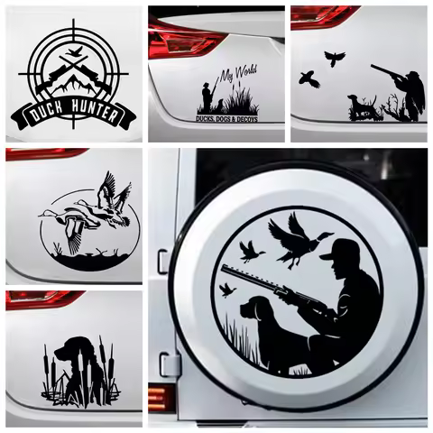 Hunting theme Car Body world Stickers On The Vinyl Decal For Rearview Mirror Head Engine Cover Windo