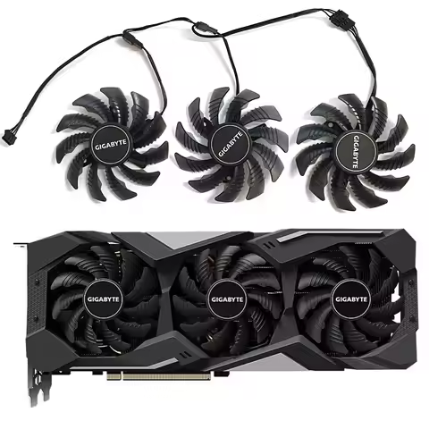 T128010SU PLD08010S12HH 78mm 4Pin for Gigabyte Radeon RX 5500 5600 5700 XT Graphics Card Cooling