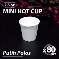 Pack of 80 pcs - Mini Cup 2.5oz Tester - 2.5 oz Paper Cup Sampling