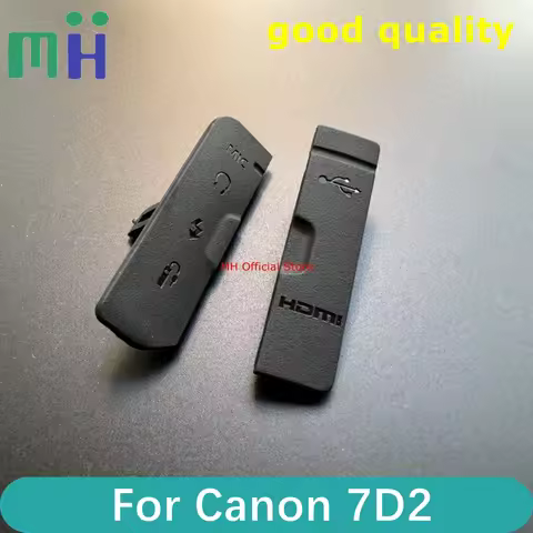 NEW For Canon 7D2 7D II HDMI-compatible MIC Cap Interface Cover USB Rubber Lid Door 7DM2 7D Mark 2 I