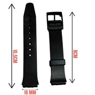 Rubber Watch STRAP (C002) CASIO QQ 16MM-STRAP CASIO Q&amp;Q UNIVERSAL Watch STRAP