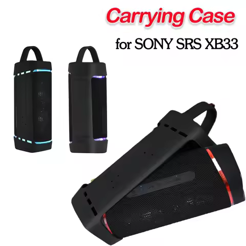 Soft Silicone Carrying Case for SONY SRS XB33 Speaker Protective Case Shock Proof Bluetooth-compatib