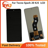 6.6 \" IPS สำหรับ Tecno Spark 20 KJ5แผงสัมผัสหน้าจอ LCD หน้าจอดิจิตอลพร้อมเซ็นเซอร์แอลซีดีประกอบสำหร