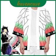 Demon Slayer Shinobu Kochou Kimetsu No Yaiba Loose Fit Haori Coat