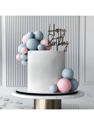1入組蛋糕裝飾插入式生日蛋糕杯子蛋糕蓋,烘焙裝飾,適用於各種場合